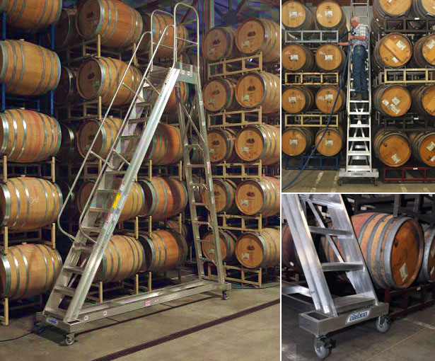 Aluminum Winery Ladders